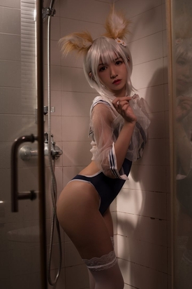 Coser@鳗鱼霏儿 – 兽耳 湿身YouHuo （12P-111MB）